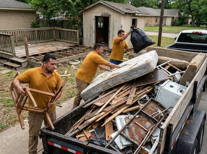 Shed & Deck Demolition Hauling in Dallas, TX